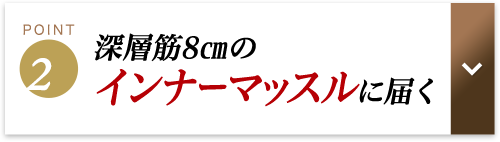 深層筋8cmのインナーマッスルに届く
